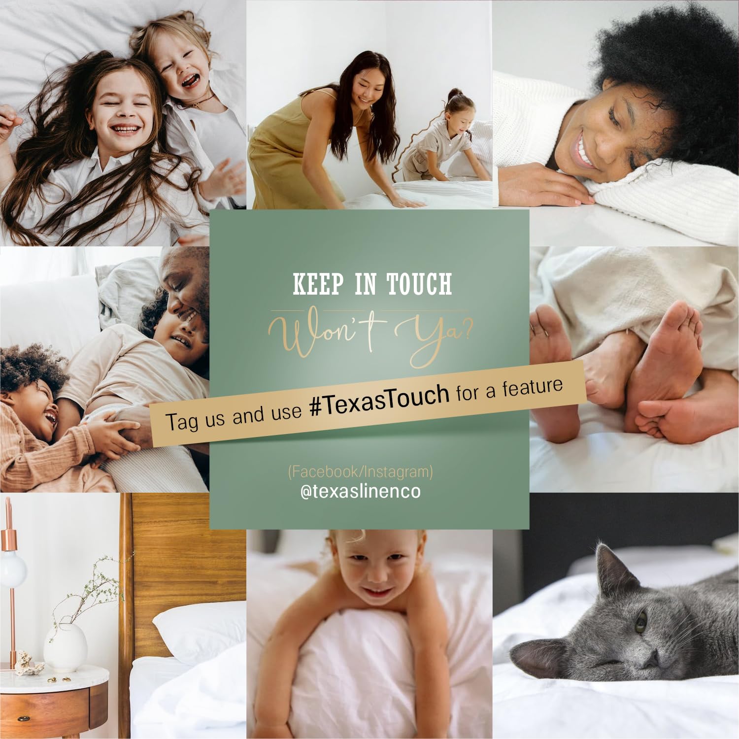 Texas Linen Co. Machine-washable textile designed for easy care and long-lasting color.