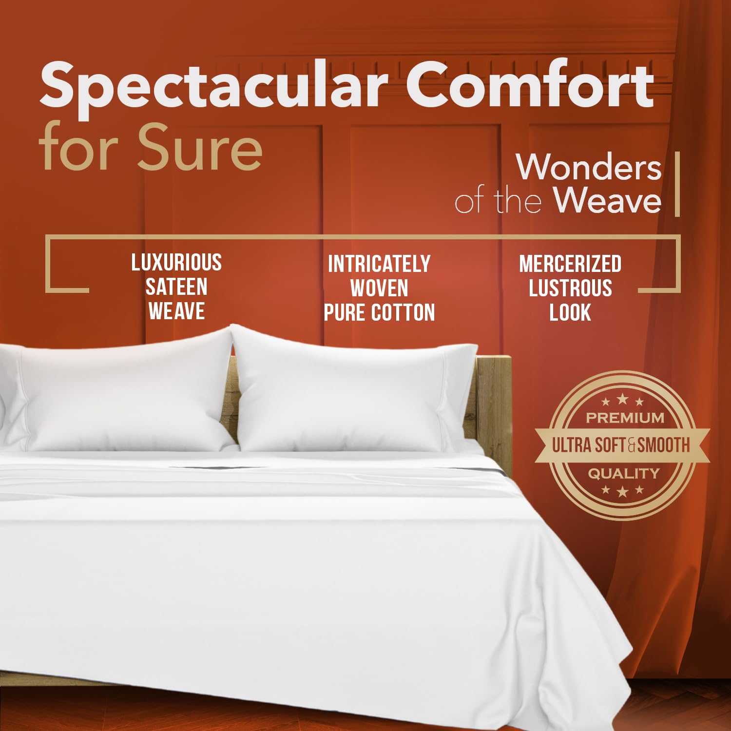 Texas Linen Co. pillowcases complete the set with hotel-grade softness.