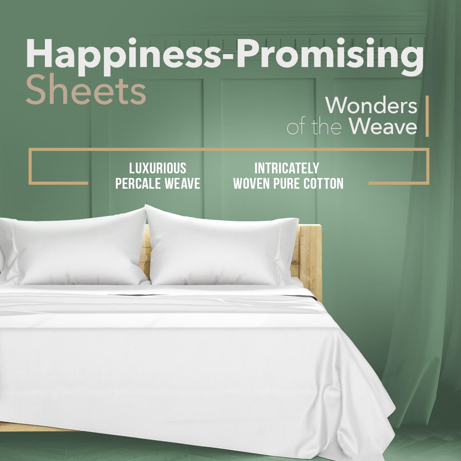 Texas Linen Co. White pillowcase from twin set offering soft, breathable coverage.