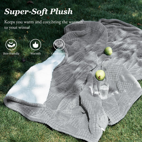 Texciting ETL-certified heated blanket ensures reliable safety features