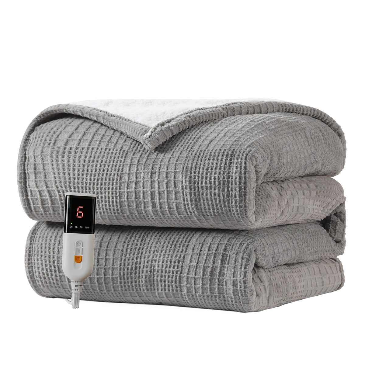 Texciting heated blanket ultra-soft fabric for cozy warmth on couch