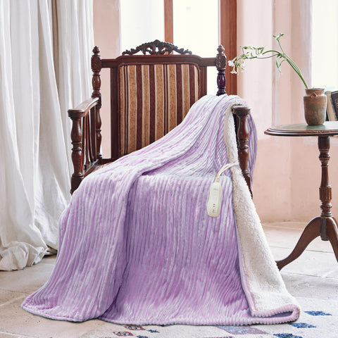 Texciting blanket with digital controller offers five heat settings for comfort.