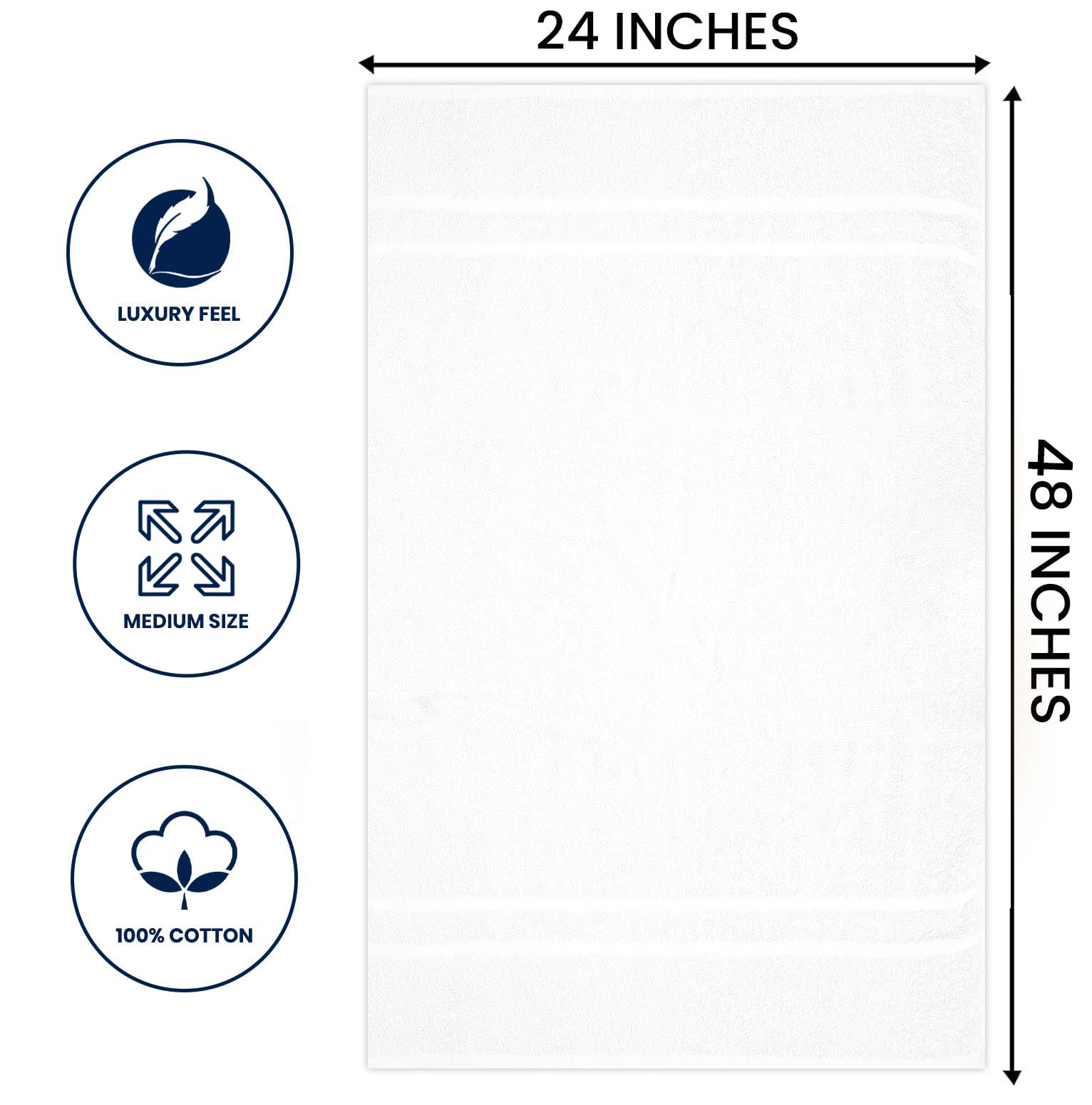 Textila Basic white towel in a spa-like bathroom scene for versatile everyday use