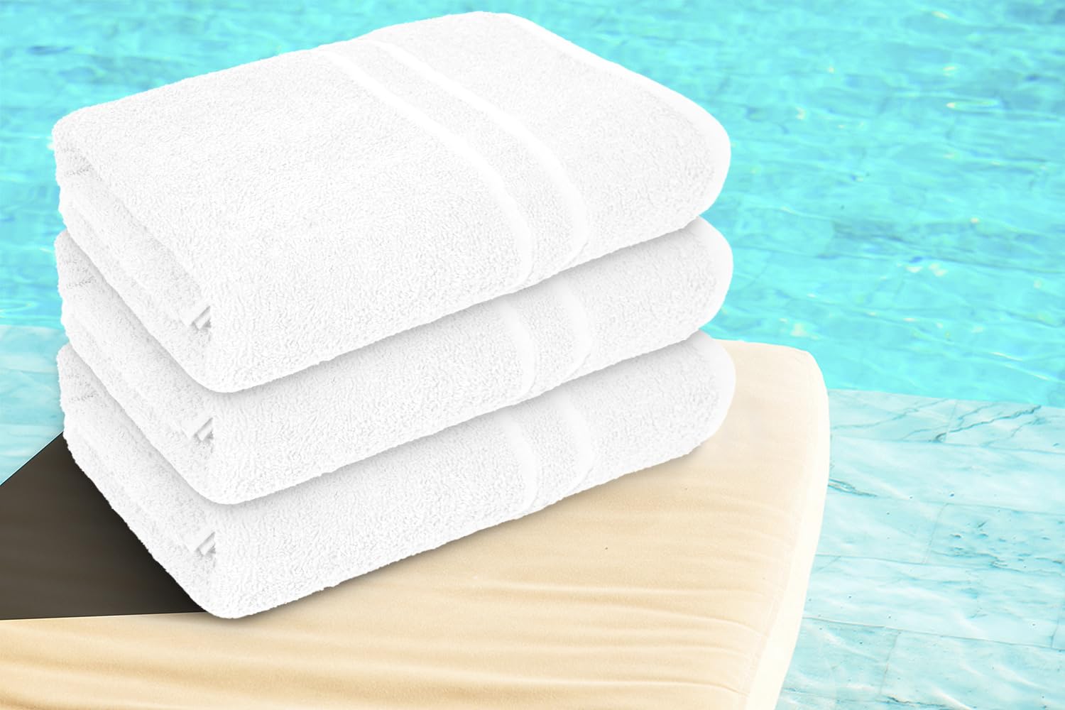 Textila Basic towel stacked to convey value and readiness for frequent use