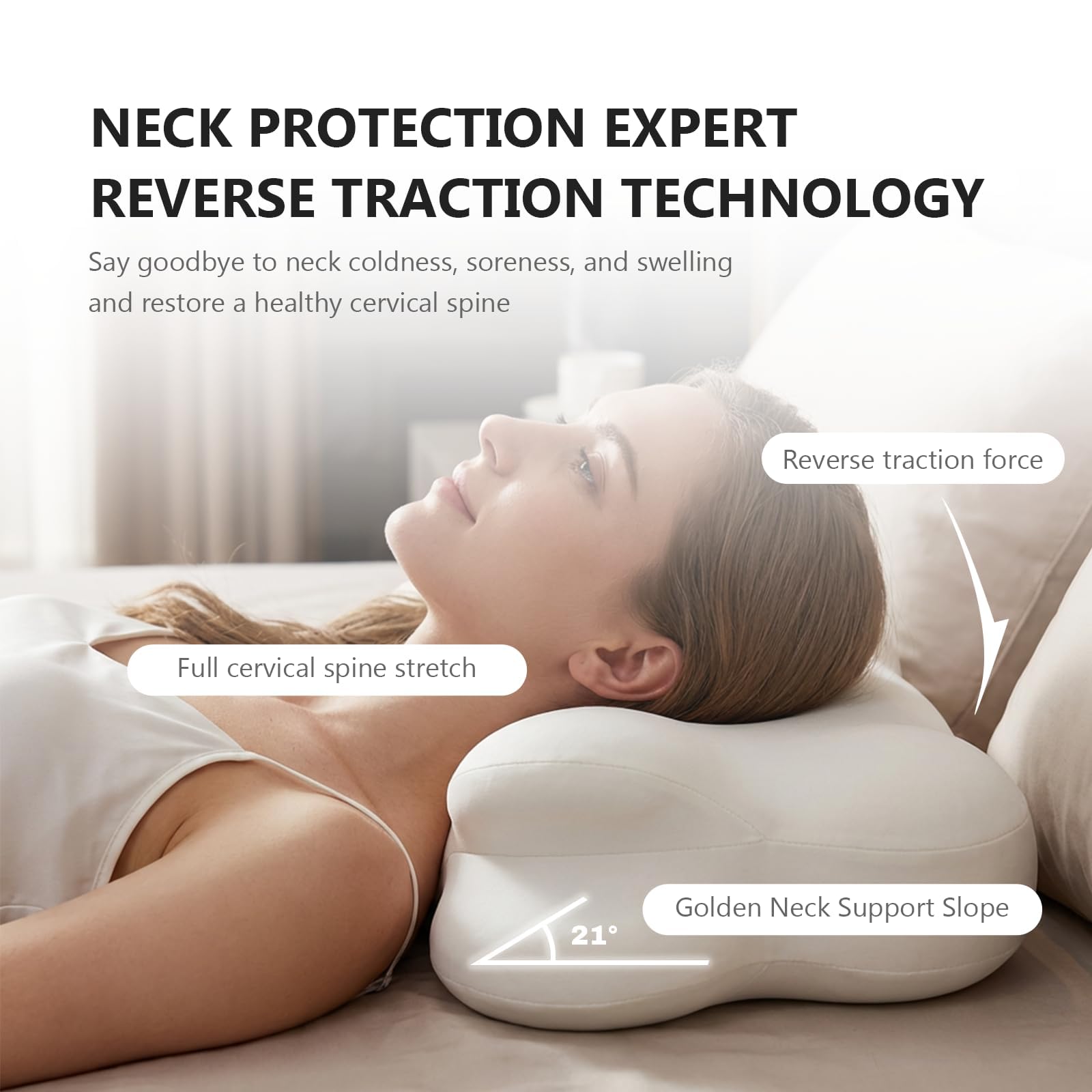 TGAHY Cloud Pillow memory foam core maintains shape
