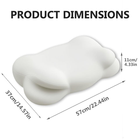 TGAHY Cloud Pillow side-sleeper setup with arm tunnel
