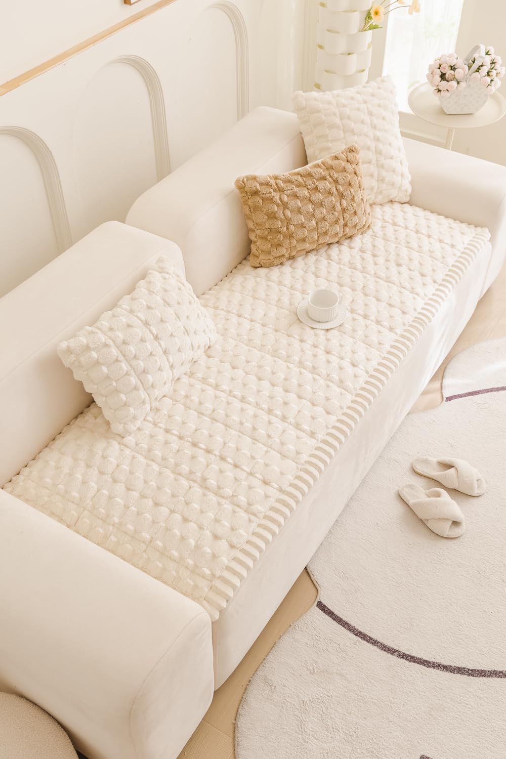 TGODGPY boho dog couch cover pattern adds stylish flair while guarding furniture.