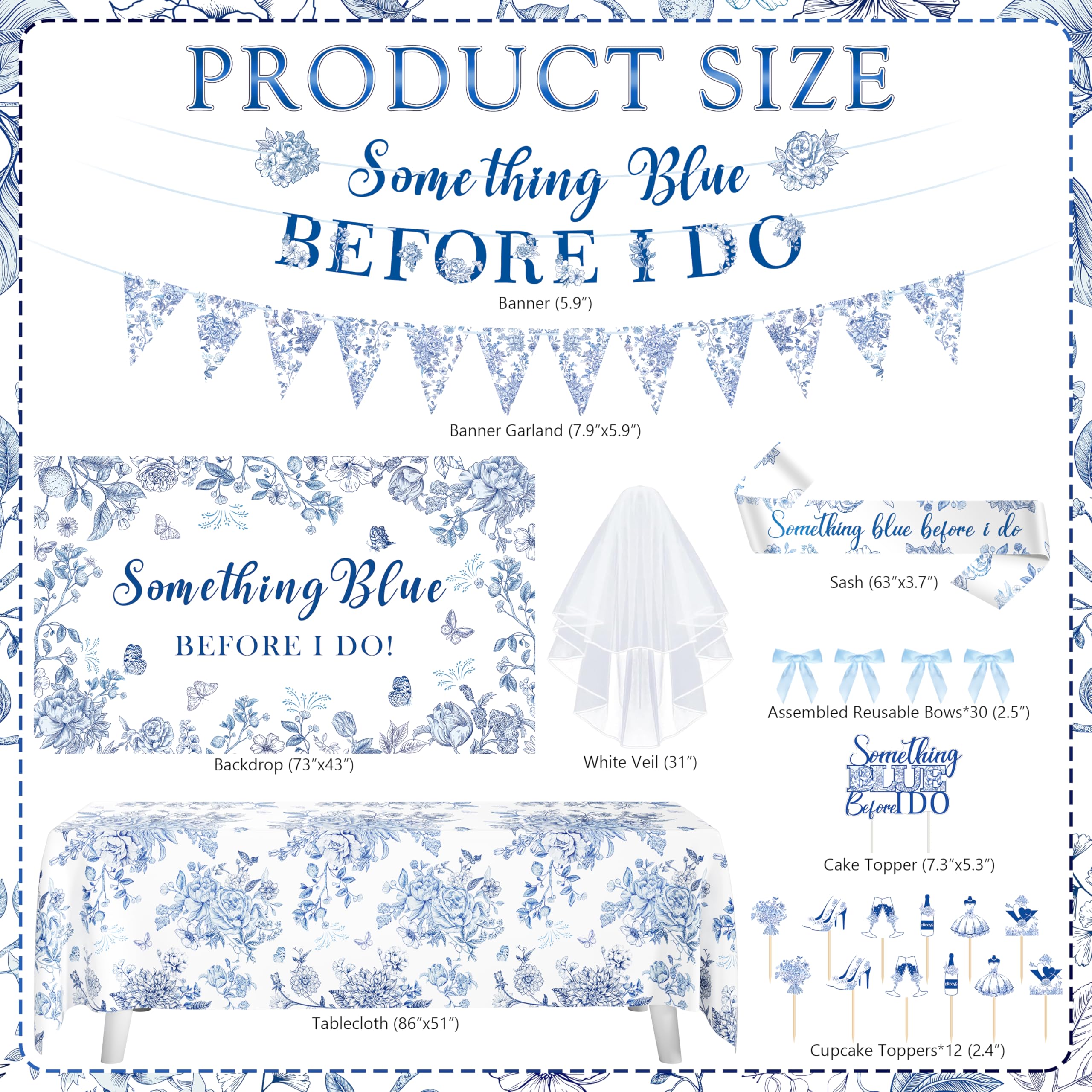 THAWAY Blue Tablecloth protects surfaces while showcasing the blue theme.