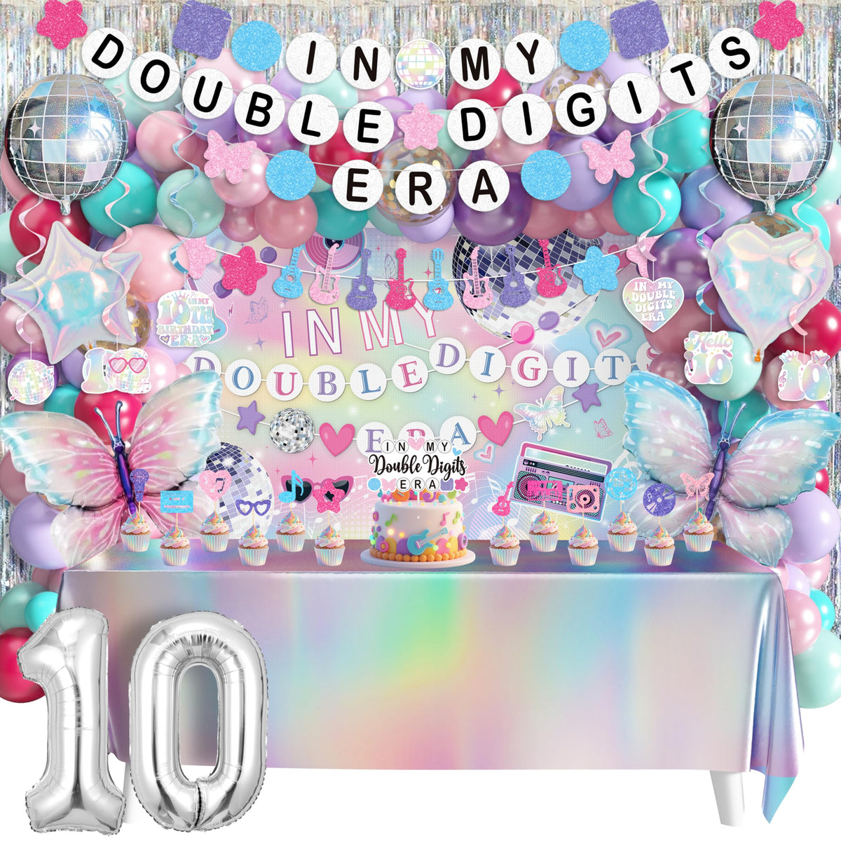 THAWAY Double Digits Era backdrop for vibrant party photos