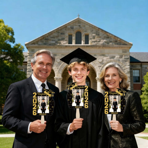 THAWAY graduation fans serve as memorable party props and keepsakes.