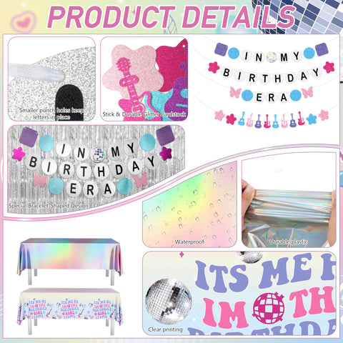 THAWAY In My Birthday Era banners and balloons – festive backdrop for photos