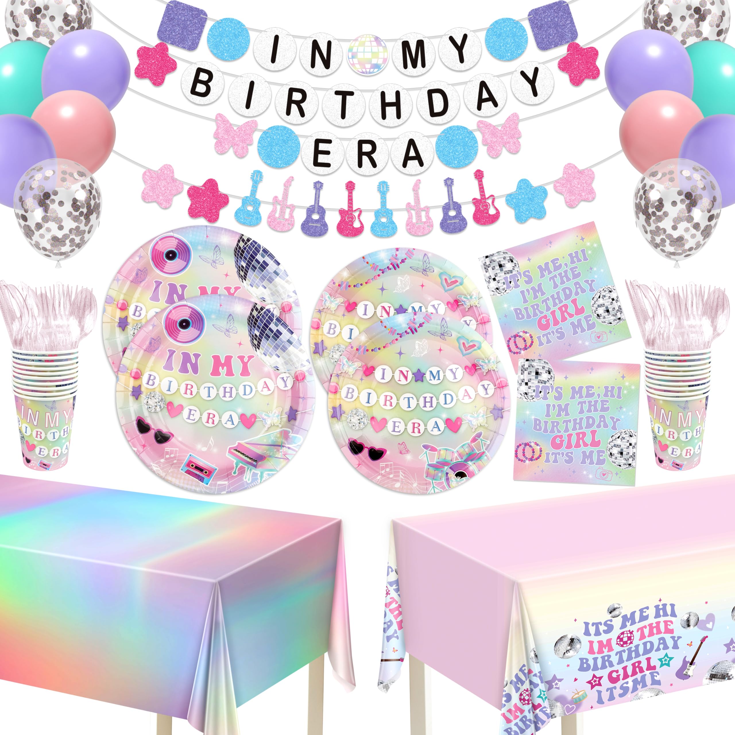 THAWAY In My Birthday Era plates – sturdy dinnerware for a music-themed party