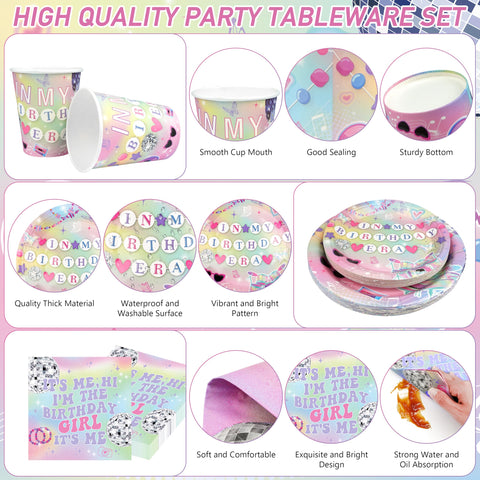 THAWAY In My Birthday Era tablecloths – spill-friendly setup for larger gatherings