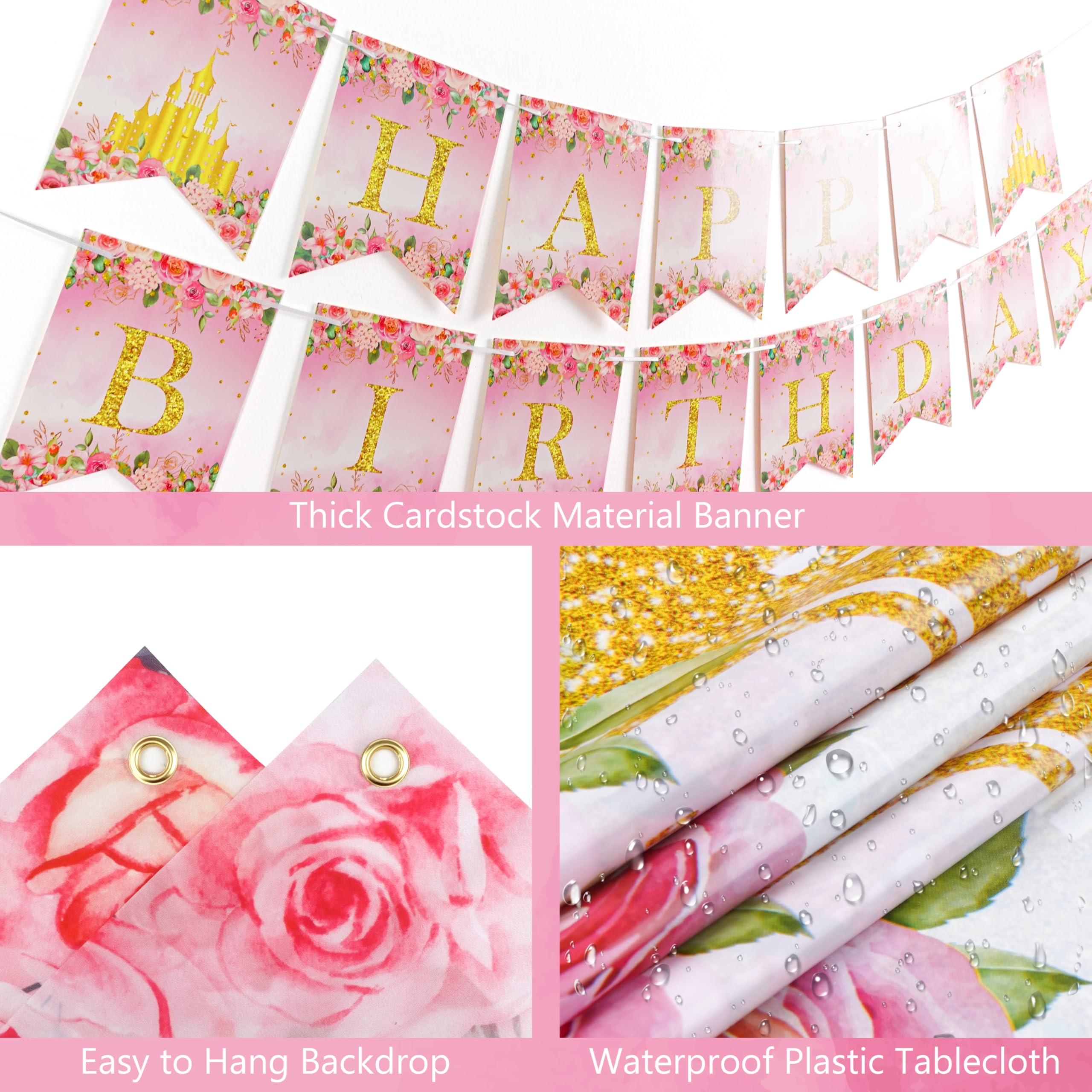THAWAY princess crown and birthday sash for a stylish dress-up moment