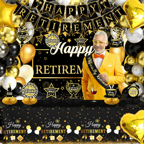 THAWAY retirement honeycomb centerpieces as eye-catching table accents