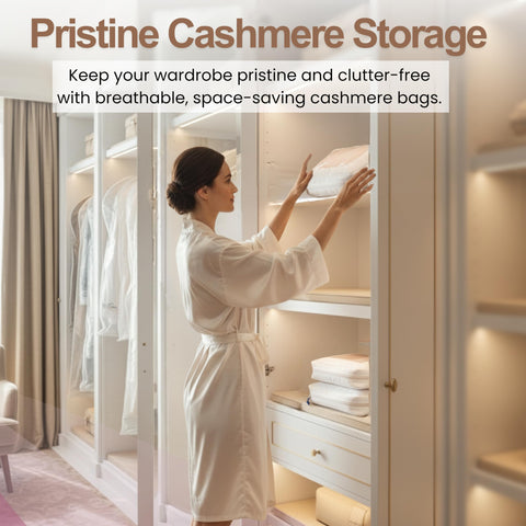 The Cashmere Choice Standard pouch sized for travel and small collections.