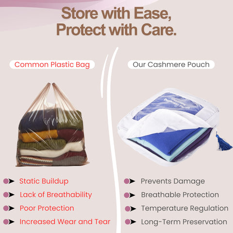 The Cashmere Choice XL stored with multiple cashmere pieces without crowding.