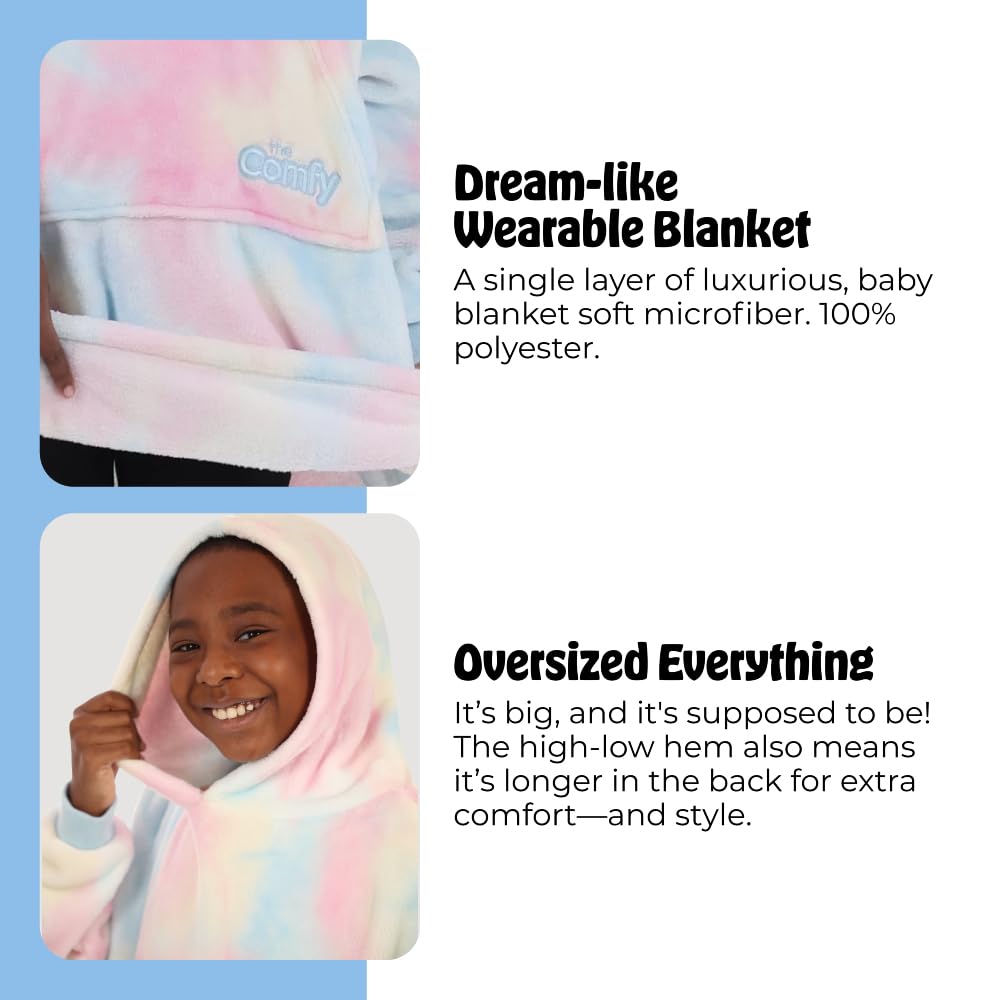 Wearable blanket style from THE COMFY Dream Jr enables easy lounging anywhere.
