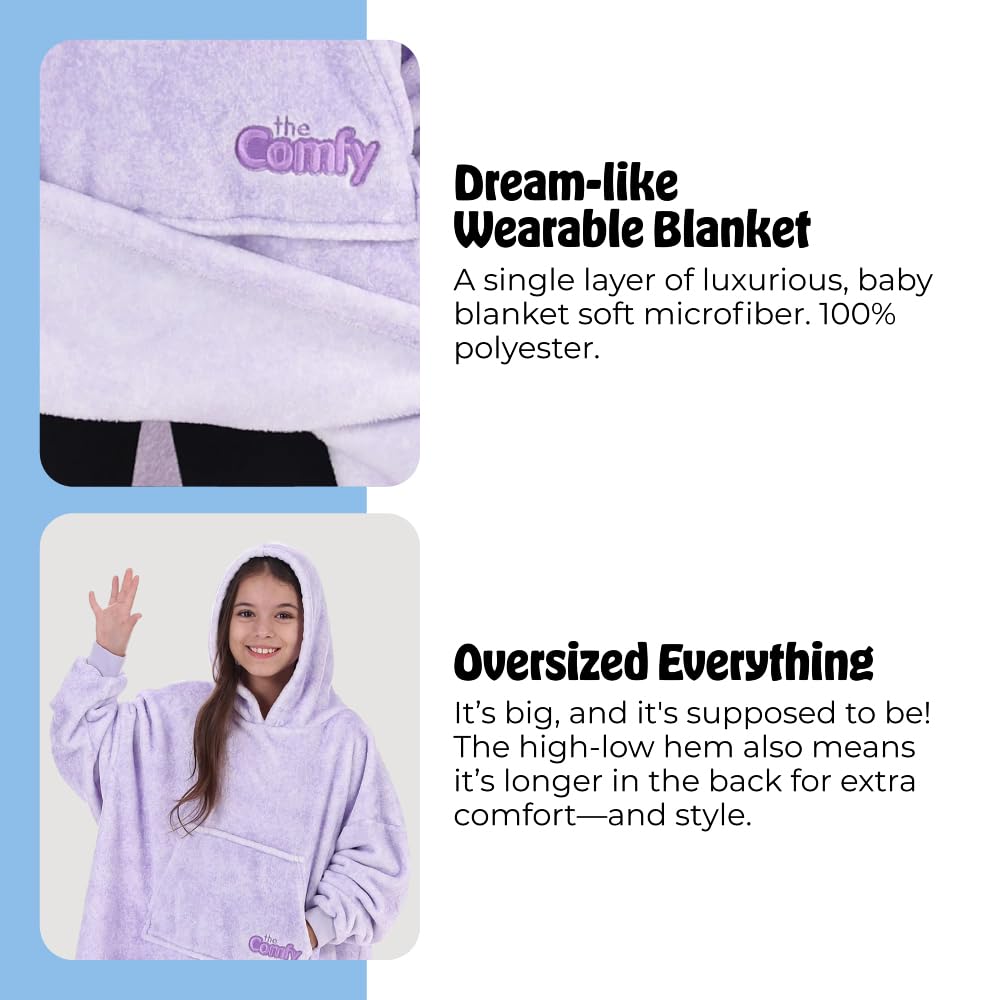THE COMFY Dream Jr oversized hood and sleeves for cloud-like coverage