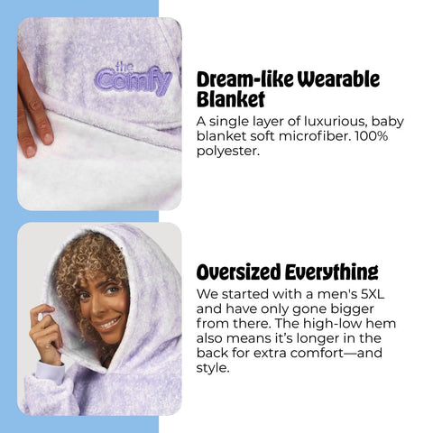THE COMFY Dream Long extra length for added coverage during lounging.