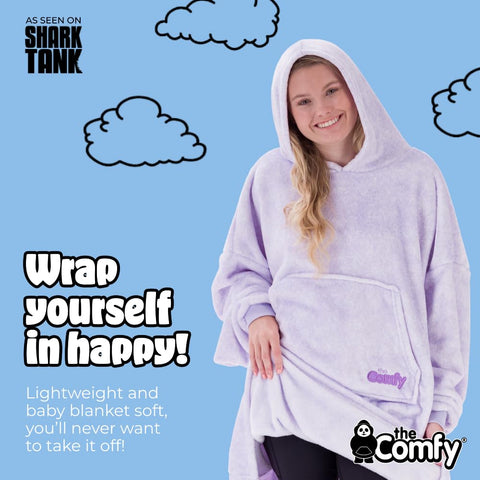 THE COMFY Dream one-size-fit-all design keeps you cozy while you move around at home.