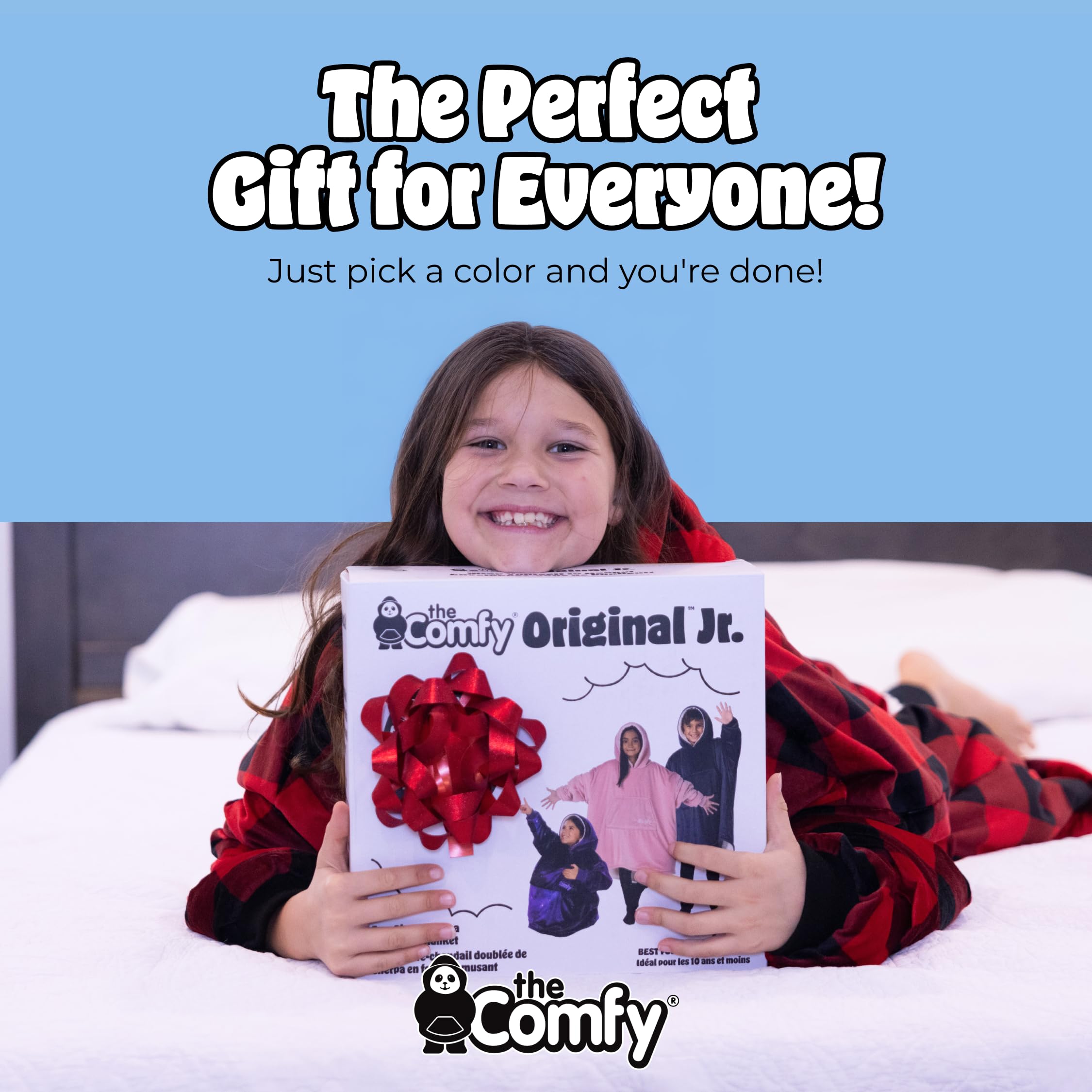 The Comfy Original gift-ready packaging suggests a thoughtful, warm present.