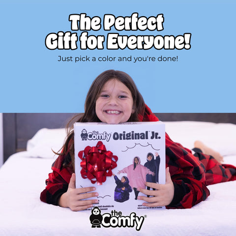 The Comfy Original gift-ready packaging suggests a thoughtful, warm present.