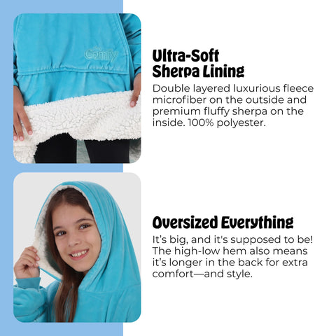 THE COMFY Original Jr exterior fleece and double layer softness