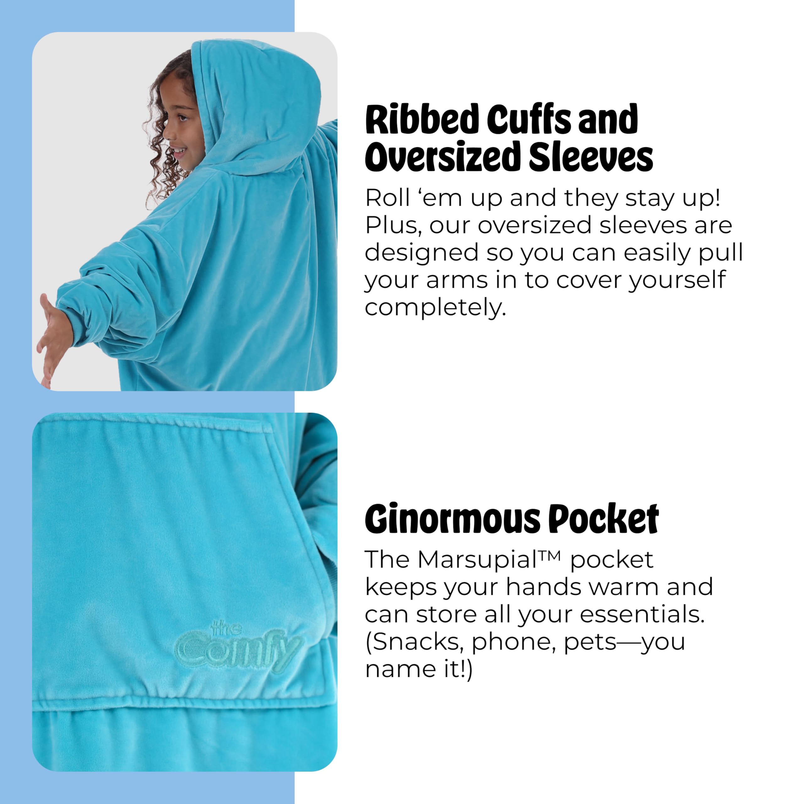 THE COMFY Original Jr oversized sleeves for free movement