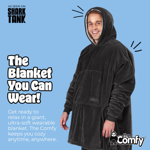 The Comfy Original oversized hood design provides hands-free warmth during downtime.