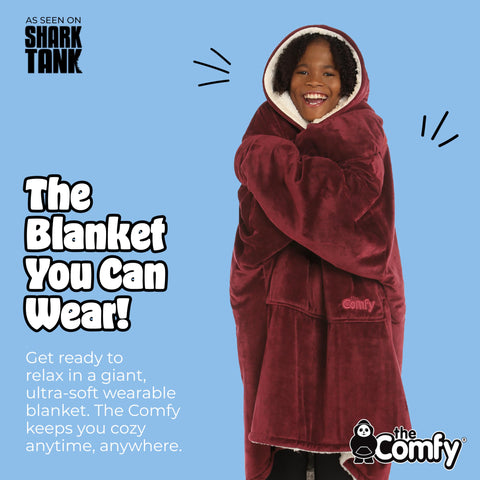 The Comfy Original oversized design with pocket and hoodie for easy lounging.