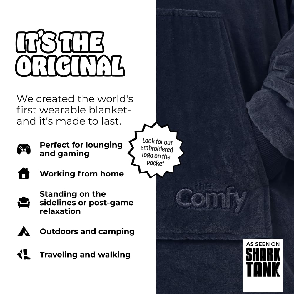 The Comfy Original sherpa-lined hood detail adds warmth