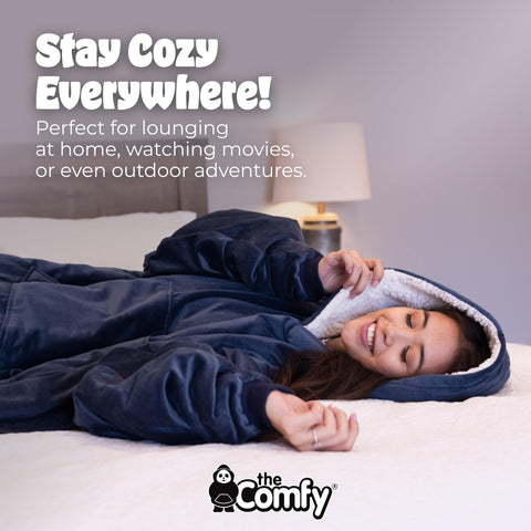 Velveluxe microfiber exterior of The Comfy Original highlights durability