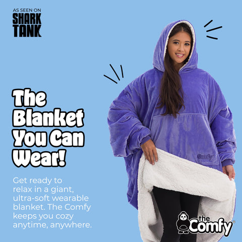 The Comfy Original plush CloudSherpa lining adds luxury softness.