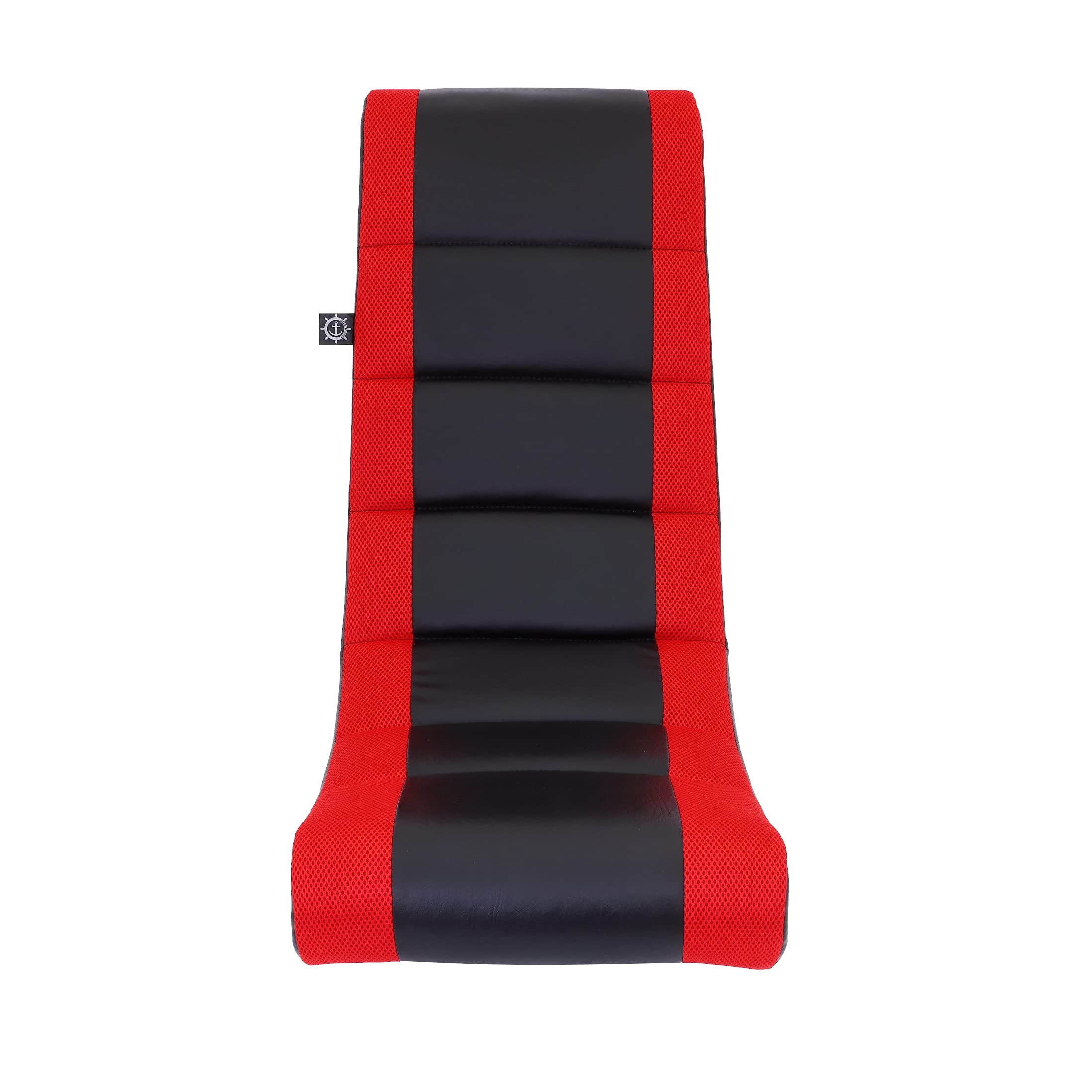 The Crew Furniture Classic Video Rocker seat close-up shows soft, durable upholstery.