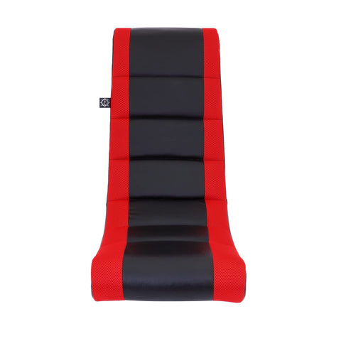 The Crew Furniture Classic Video Rocker seat close-up shows soft, durable upholstery.