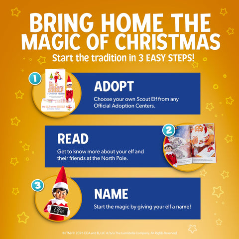 The Elf on the Shelf adoption certificate marks your new holiday tradition.