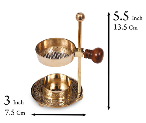 Brass incense burner by The Jerusalem Gift Shop blends durability with elegant antique charm.