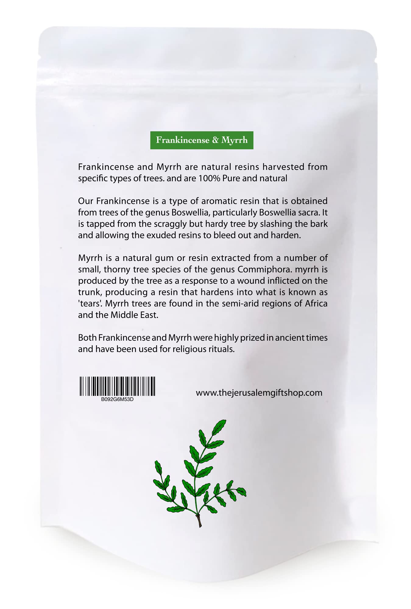 Gift-pack box highlighting Jerusalem origin for contemplative moments.