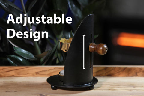 THE JERUSALEM GIFT SHOP resin burner with satin finish for resin incense.