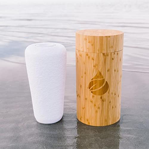Eco Water Urn ash scattering at sea with patent-pending design.