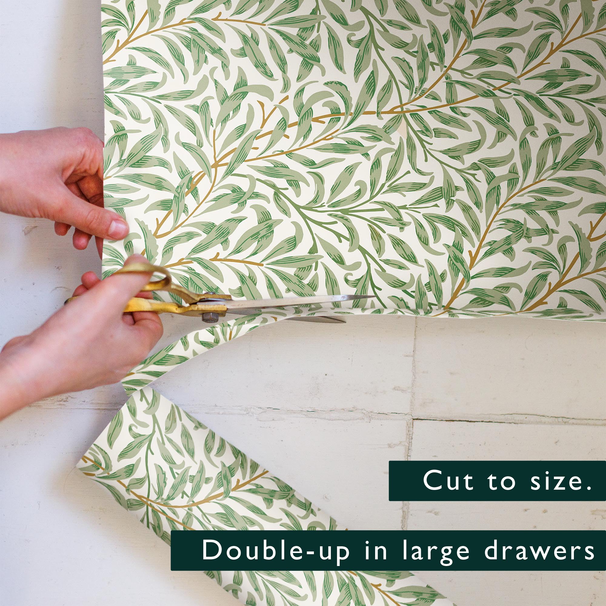The Master Herbalist Willow drawer liners overlay for larger drawers