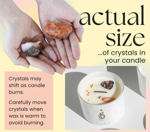 The Mindful Collective 55-hour burn time wooden wick candle for extended self-care sessions.