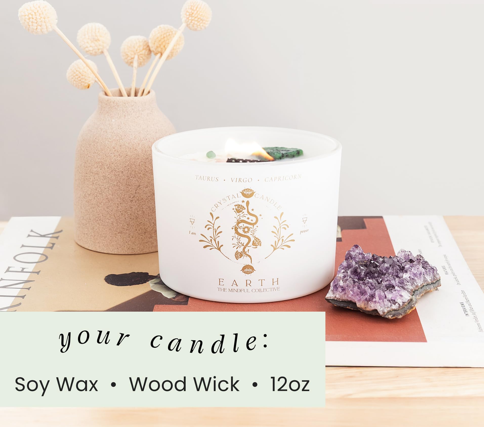 The Mindful Collective gift candle for women suited for special occasions.