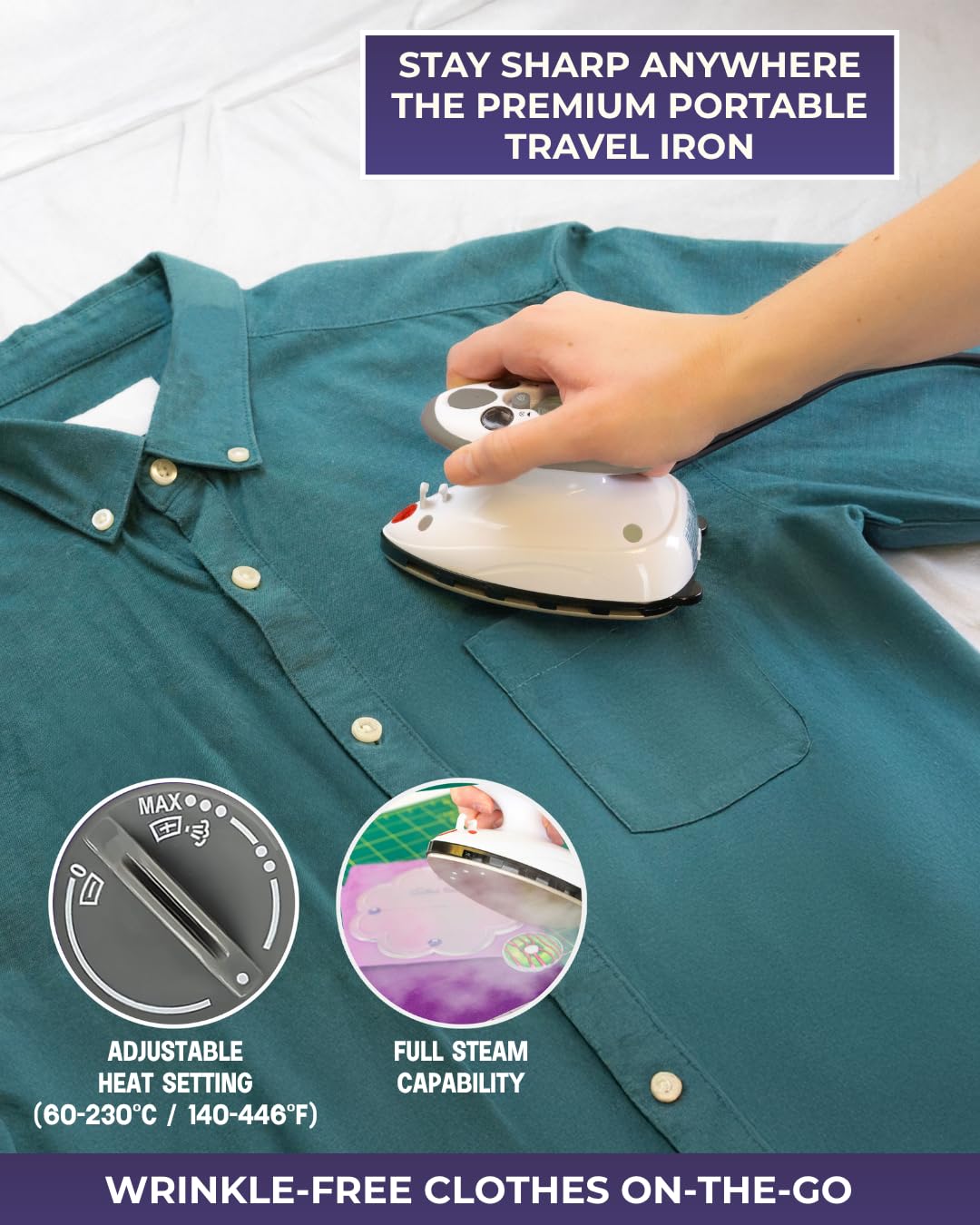 The Quilted Bear compact crafting iron ideal for applique and press work.