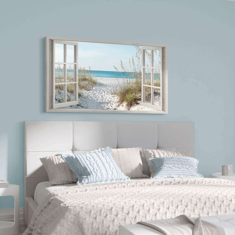 The Stream Design Sea picture decor helps brighten spaces without direct sunlight exposure.