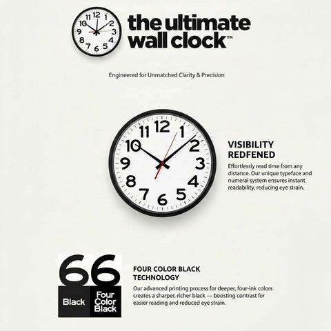 The Ultimate Wall Clock atomic-sync indicator in action for precise timekeeping.