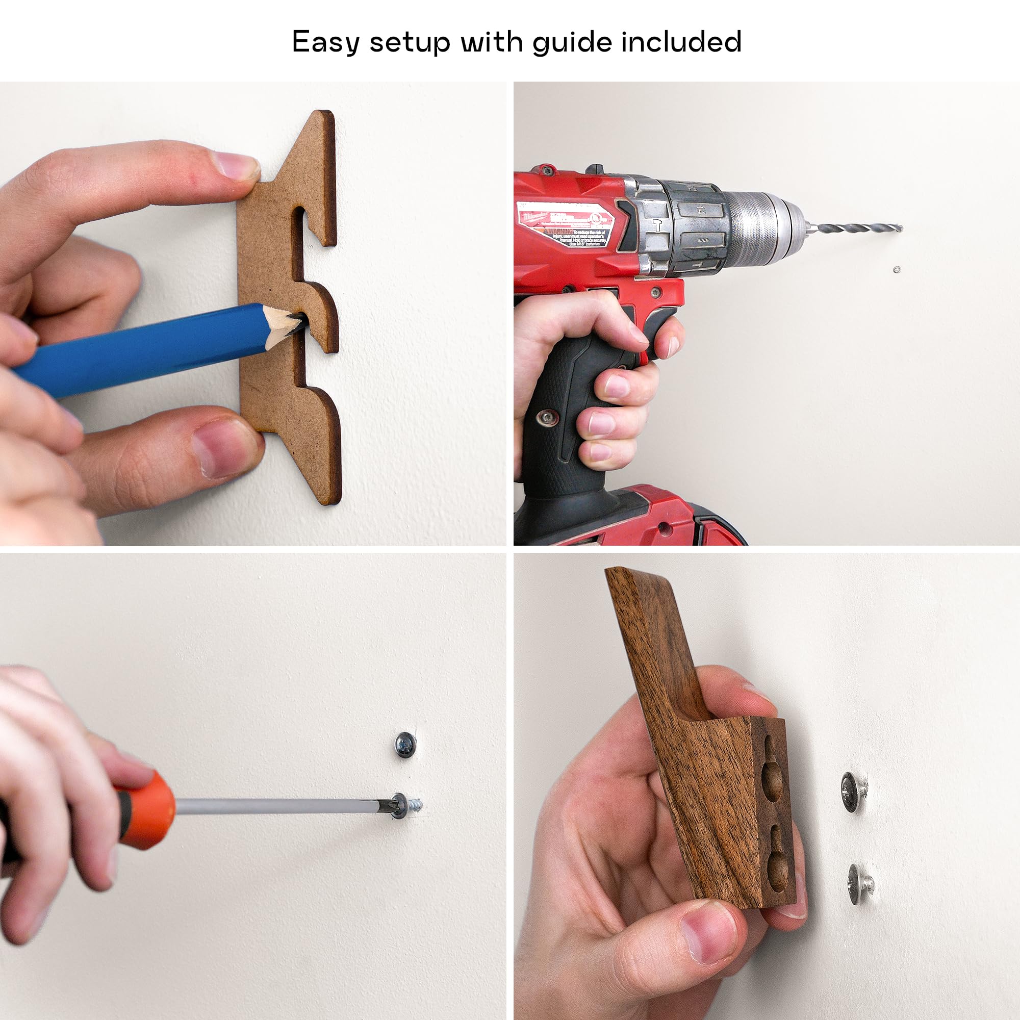 TheHrdwoodCom installation template aids secure mounting on walls