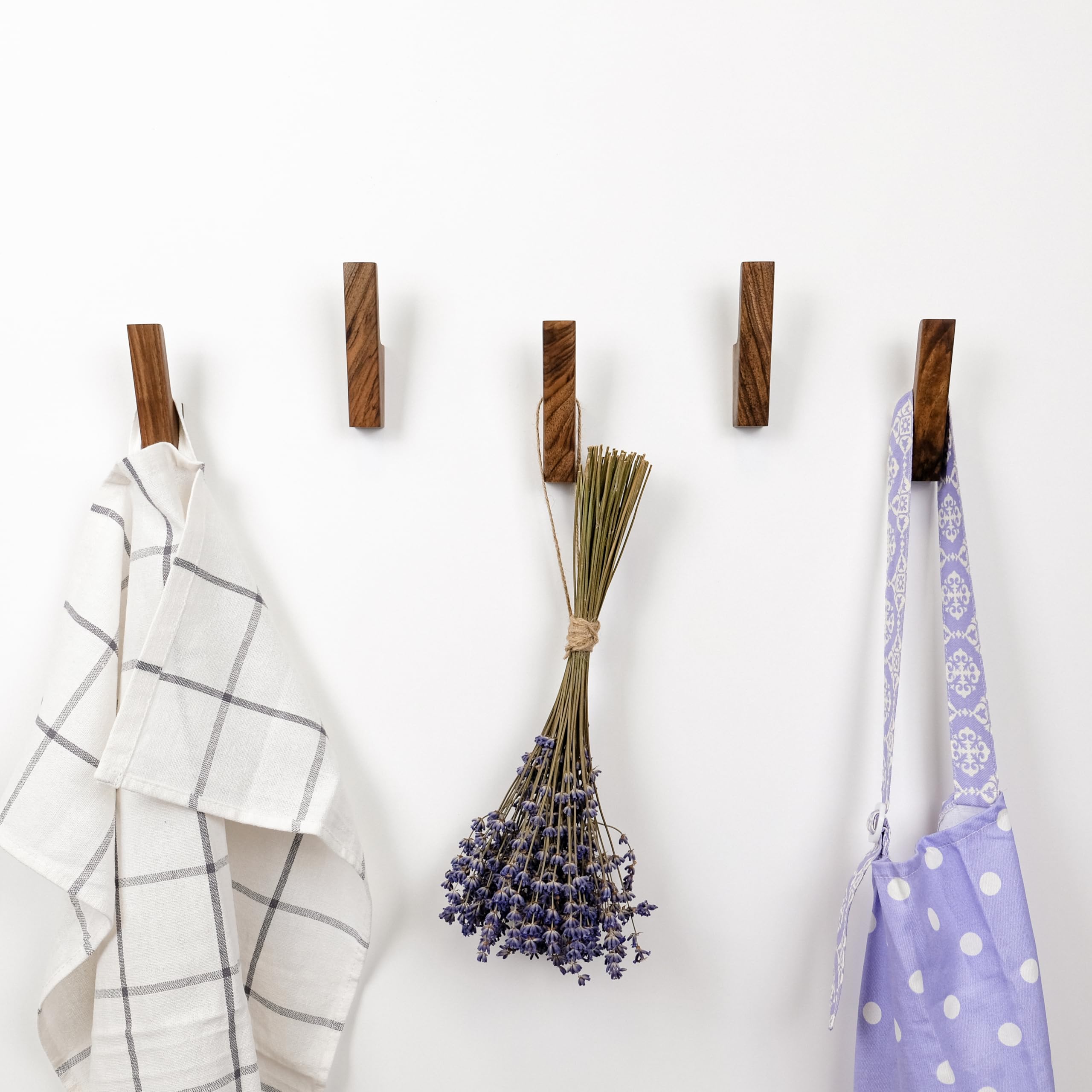 TheHrdwoodCom light ash wall hooks offer clean lines for everyday coats