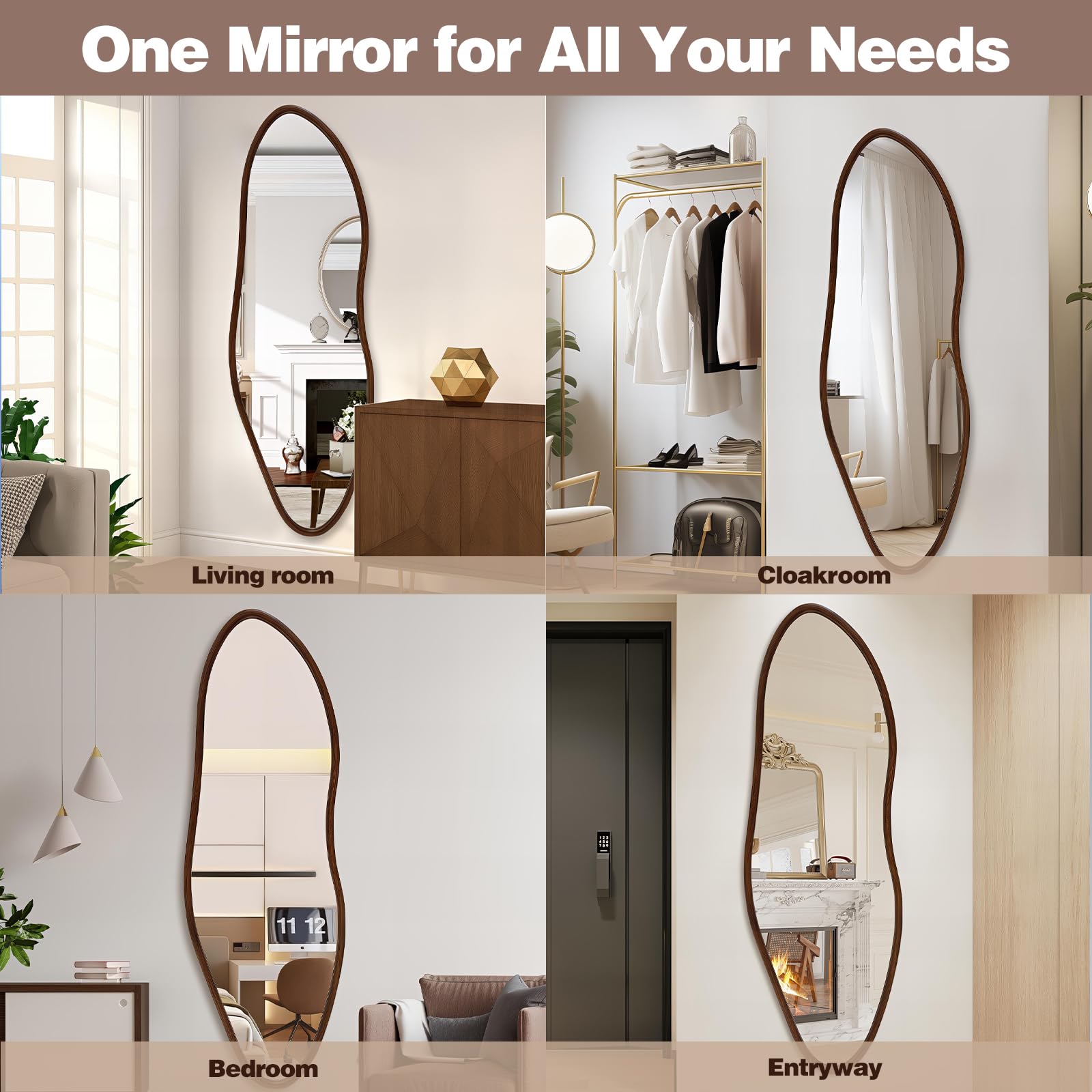 TheiaMo gallery-wall-ready mirror for stylish wall displays.